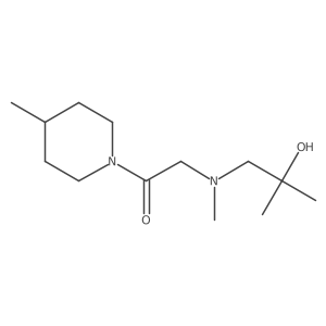 2-((2-Hydroxy-2-methylpropyl)(methyl)amino)-1-(4-methylpiperidin-1-yl)ethan-1-one结构式