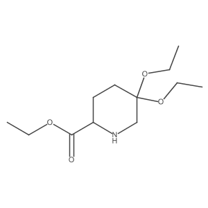 Ethyl 5,5-diethoxypiperidine-2-carboxylate Structure
