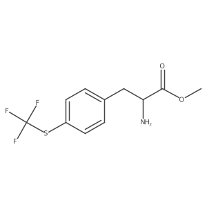 Methyl 2-amino-3-{4-[(trifluoromethyl)sulfanyl]phenyl}propanoate Structure