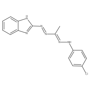 1-[2-(4-Chlorophenyl)diazenyl]ethanone 2-(1H-benzimidazol-2-yl)hydrazone Structure