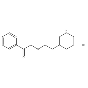 2-(2-(Piperidin-3-yl)ethoxy)-1-(pyridin-2-yl)ethanone hydrochloride结构式