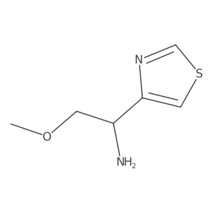 2-Methoxy-1-(1,3-thiazol-4-yl)ethan-1-amine Structure