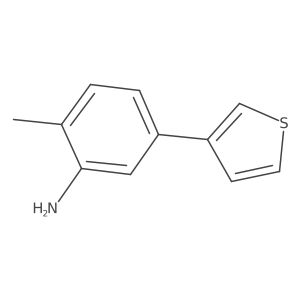 2-Methyl-5-(thiophen-3-yl)aniline结构式