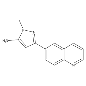 1-Methyl-3-(quinolin-6-yl)-1h-pyrazol-5-amine结构式
