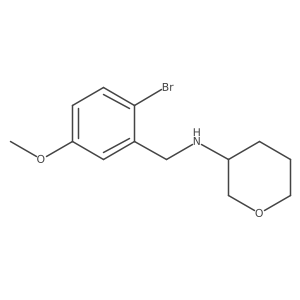 n-(2-Bromo-5-methoxybenzyl)tetrahydro-2h-pyran-3-amine Structure