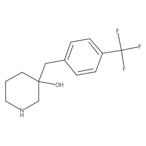 3-{[4-(Trifluoromethyl)phenyl]methyl}piperidin-3-ol Structure