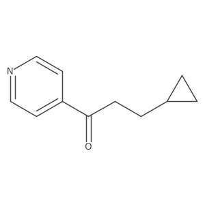 3-Cyclopropyl-1-(4-pyridinyl)-1-propanone结构式