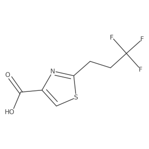 2-(3,3,3-Trifluoropropyl)thiazole-4-carboxylic acid结构式