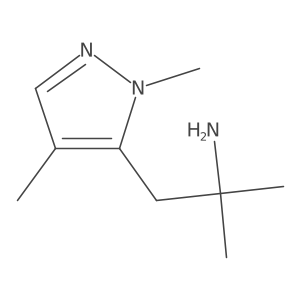 1-(1,4-dimethyl-1H-pyrazol-5-yl)-2-methylpropan-2-amine Structure
