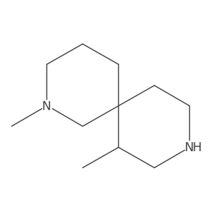 2,7-Dimethyl-2,9-diazaspiro[5.5]undecane结构式