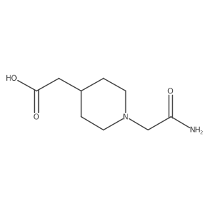 2-[1-(Carbamoylmethyl)piperidin-4-yl]acetic acid Structure
