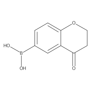 (4-Oxochroman-6-yl)boronicacid Structure