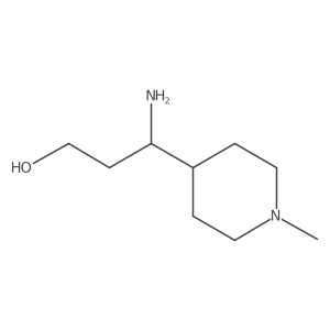 3-Amino-3-(1-methylpiperidin-4-yl)propan-1-ol Structure