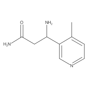 3-Amino-3-(4-methylpyridin-3-yl)propanamide Structure
