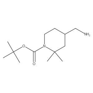 tert-Butyl 4-(aminomethyl)-2,2-dimethylpiperidine-1-carboxylate Structure