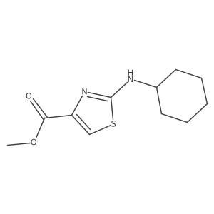 Methyl 2-(cyclohexylamino)-1,3-thiazole-4-carboxylate结构式