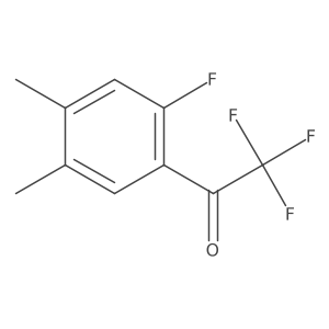 2,2,2-Trifluoro-1-(2-fluoro-4,5-dimethylphenyl)ethanone结构式