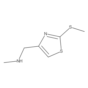 4-Thiazolemethanamine, N-methyl-2-(methylthio)- Structure
