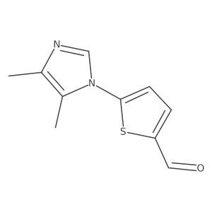 5-(4,5-Dimethyl-1H-imidazol-1-YL)thiophene-2-carbaldehyde Structure