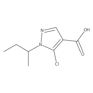 1-(butan-2-yl)-5-chloro-1H-pyrazole-4-carboxylic acid Structure