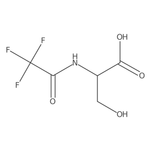 (2R)-3-hydroxy-2-(trifluoroacetamido)propanoic acid结构式