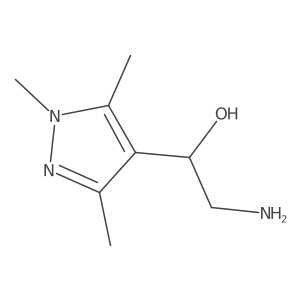 (1R)-2-amino-1-(trimethyl-1H-pyrazol-4-yl)ethan-1-ol Structure
