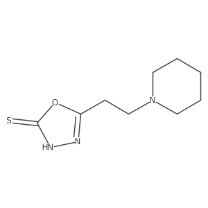5-[2-(1-Piperidinyl)ethyl]-1,3,4-oxadiazole-2(3H)-thione Structure