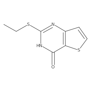 2-Ethylmercapto-4-hydroxythieno[3,2-d]pyrimidine结构式