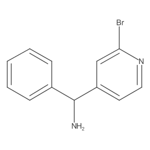(2-Bromopyridin-4-yl)(phenyl)methanamine结构式