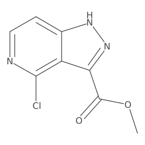 methyl 4-chloro-1H-pyrazolo[4,3-c]pyridine-3-carboxylate结构式