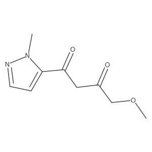 4-methoxy-1-(1-methyl-1H-pyrazol-5-yl)butane-1,3-dione结构式