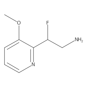 2-Fluoro-2-(3-methoxypyridin-2-yl)ethan-1-amine结构式