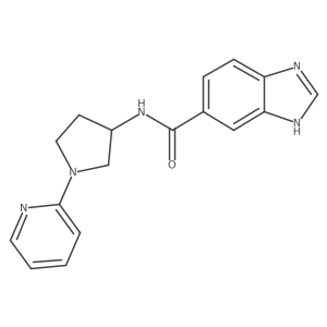 N-(1-(pyridin-2-yl)pyrrolidin-3-yl)-1H-benzo[d]imidazole-5-carboxamide Structure