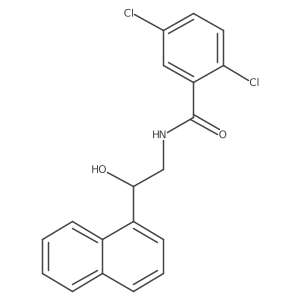 2,5-dichloro-N-(2-hydroxy-2-(naphthalen-1-yl)ethyl)benzamide Structure