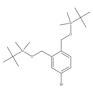 4-Bromo-1,2-bis[[[(1,1-dimethylethyl)dimethylsilyl]oxy]methyl]benzene Structure