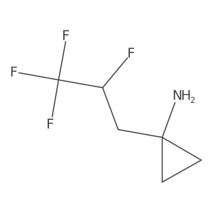 1-(2,3,3,3-Tetrafluoropropyl)cyclopropan-1-amine Structure
