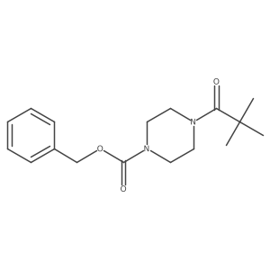 Benzyl 4-(2,2-dimethylpropanoyl)piperazine-1-carboxylate结构式