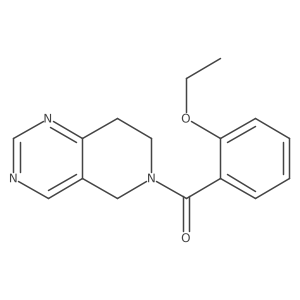 (7,8-dihydropyrido[4,3-d]pyrimidin-6(5H)-yl)(2-ethoxyphenyl)methanone结构式