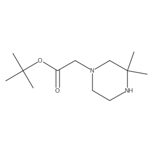 Tert-butyl 2-(3,3-dimethylpiperazin-1-yl)acetate Structure