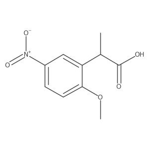 2-(2-Methoxy-5-nitrophenyl)propanoic acid Structure