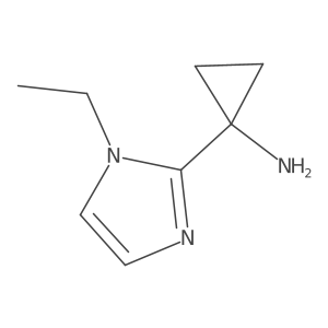 1-(1-ethyl-1H-imidazol-2-yl)cyclopropan-1-amine Structure