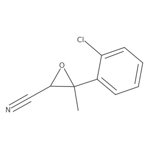 3-(2-Chlorophenyl)-3-methyloxirane-2-carbonitrile结构式