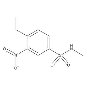 4-ethyl-N-methyl-3-nitrobenzene-1-sulfonamide结构式