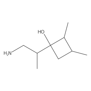 1-(1-Aminopropan-2-yl)-2,3-dimethylcyclobutan-1-ol Structure