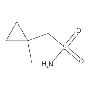 (1-Methylcyclopropyl)methanesulfonamide结构式
