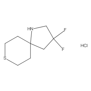 3,3-Difluoro-8-thia-1-azaspiro[4.5]decane hydrochloride Structure