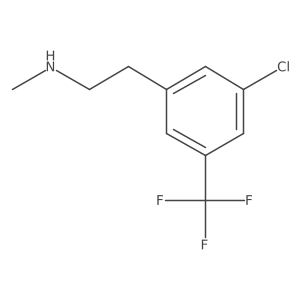 2-[3-chloro-5-(trifluoromethyl)phenyl]-N-methylethanamine结构式
