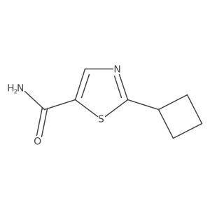 2-Cyclobutylthiazole-5-carboxamide Structure