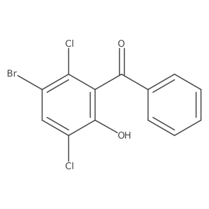 2-Benzoyl-4-bromo-3,6-dichlorophenol结构式