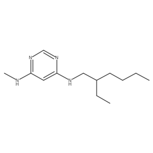 N4-(2-ethylhexyl)-N6-methylpyrimidine-4,6-diamine结构式